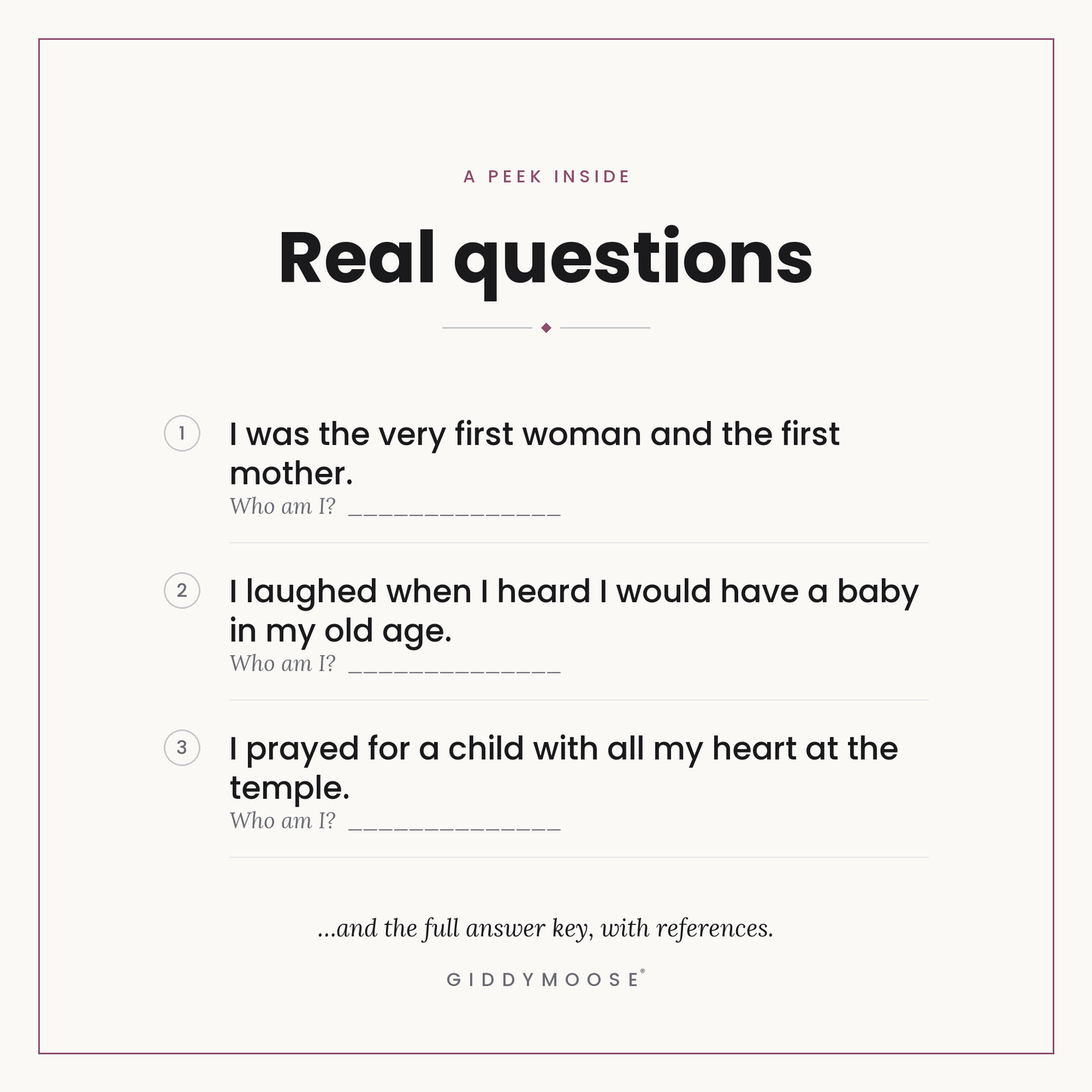 Who Am I Mothers of the Bible Game Printable — image 3