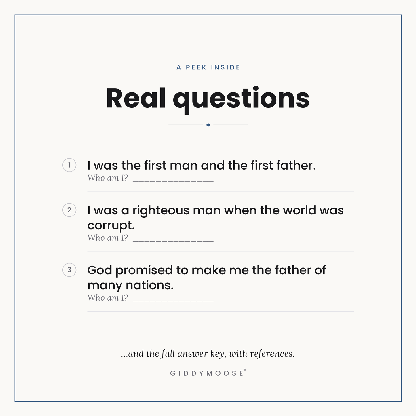 Who Am I Fathers of the Bible Game Printable — image 3