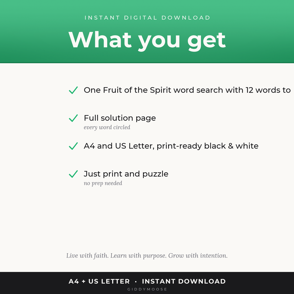 Fruit of the Spirit Word Search Printable — image 2