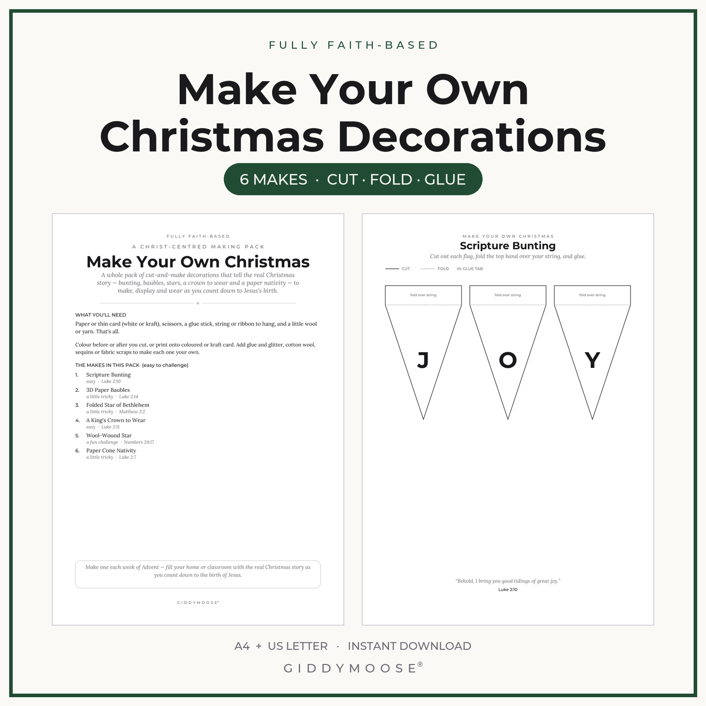 Make Your Own Christmas Decorations Printable