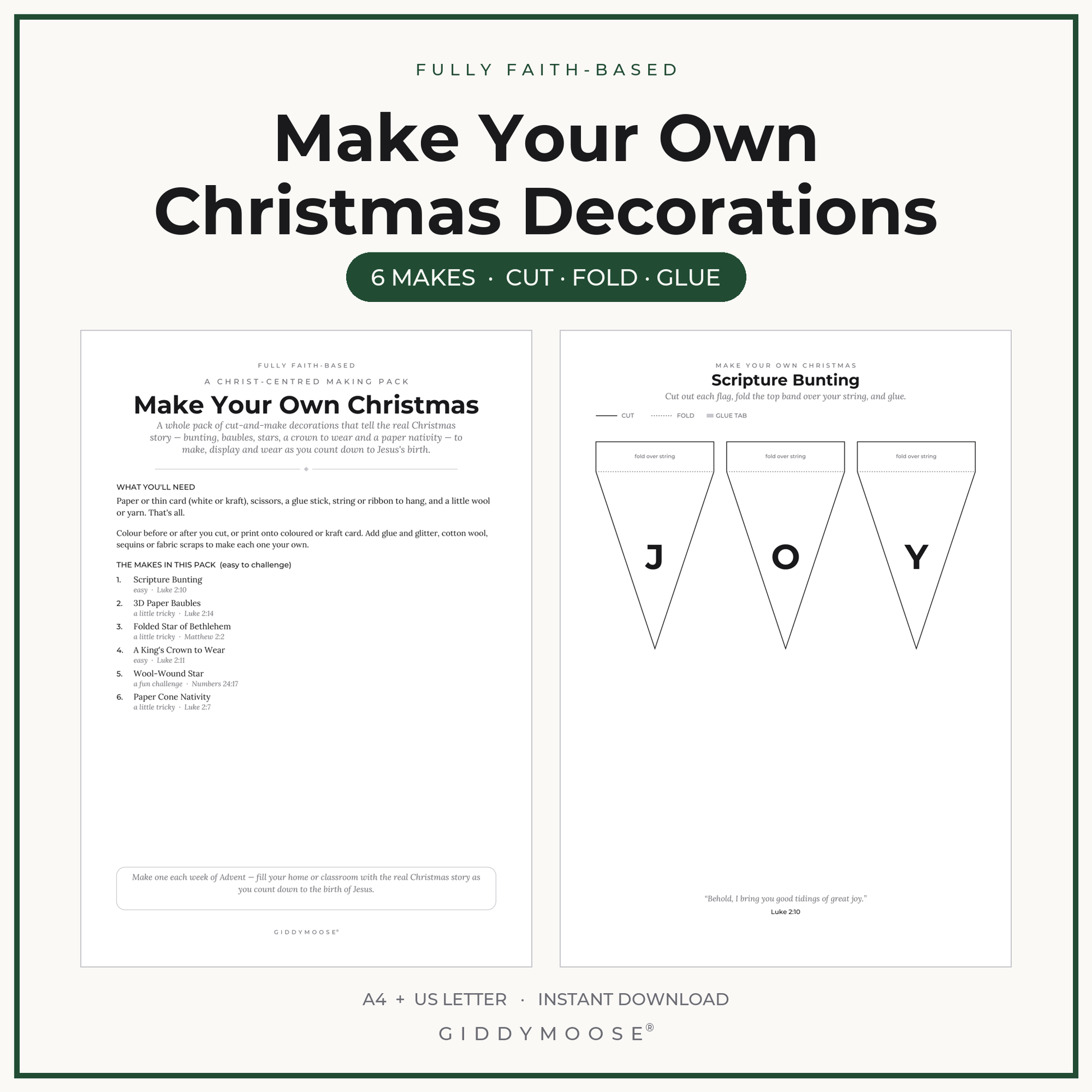Make Your Own Christmas Decorations Printable