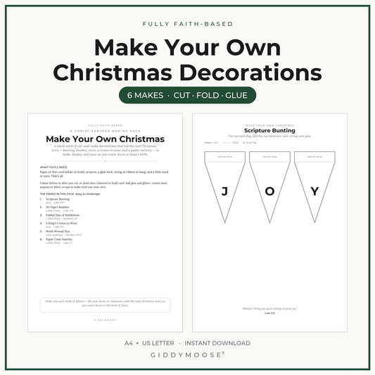 Make Your Own Christmas Decorations Printable