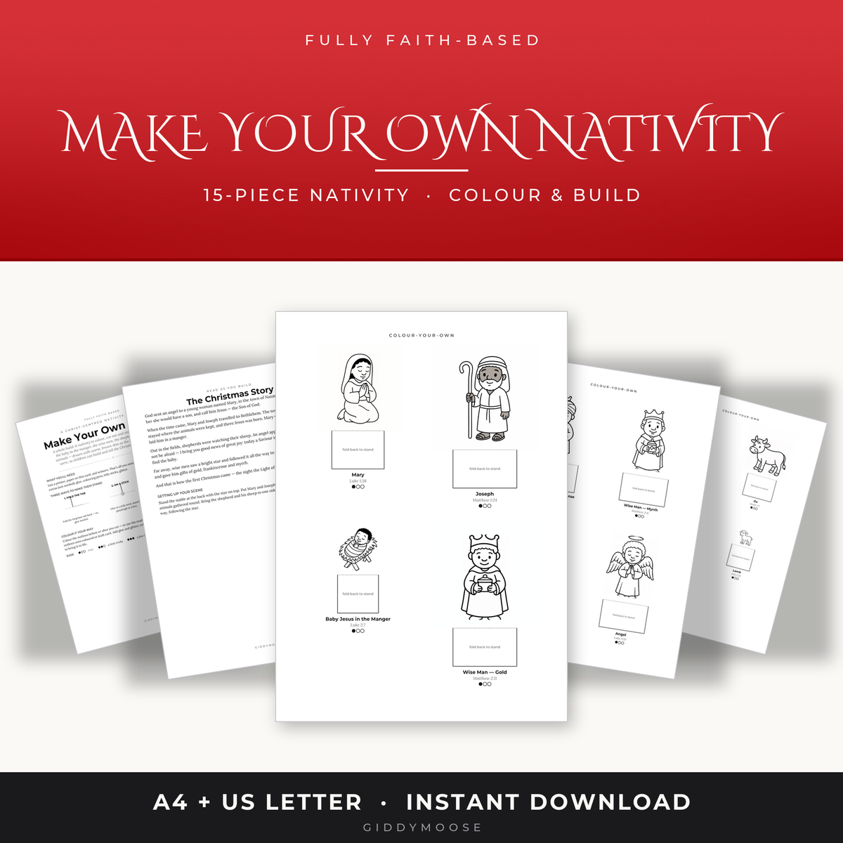 Diverse Nativity Printable