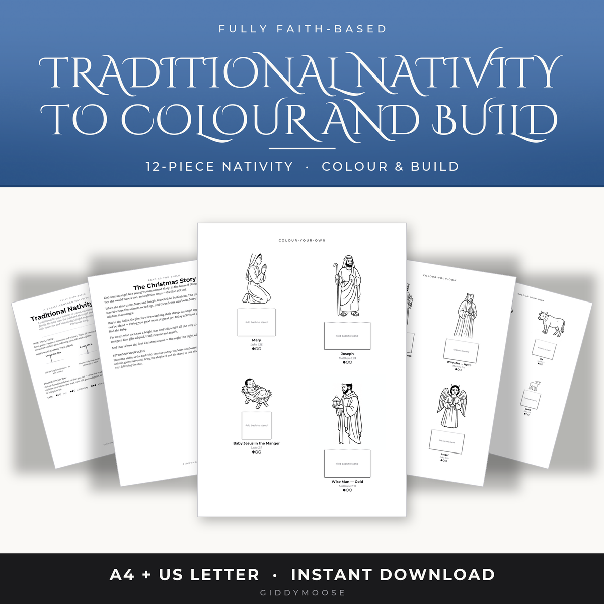 Traditional Nativity Printable