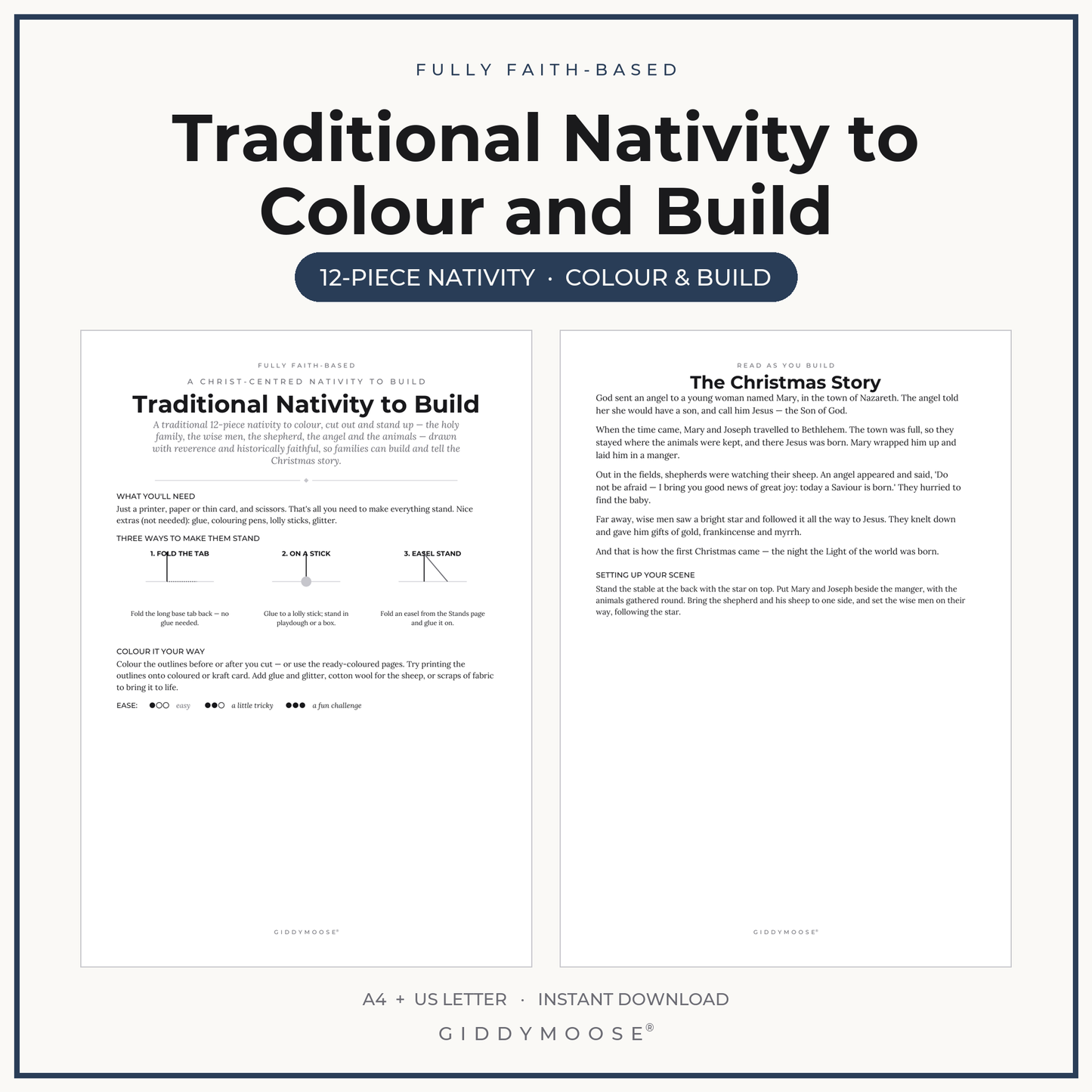 Traditional Nativity Printable