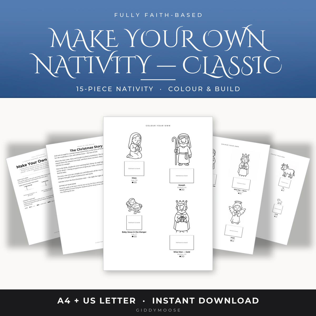 Make Your Own Nativity Printable