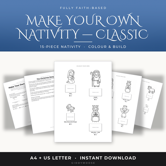 Make Your Own Nativity Printable