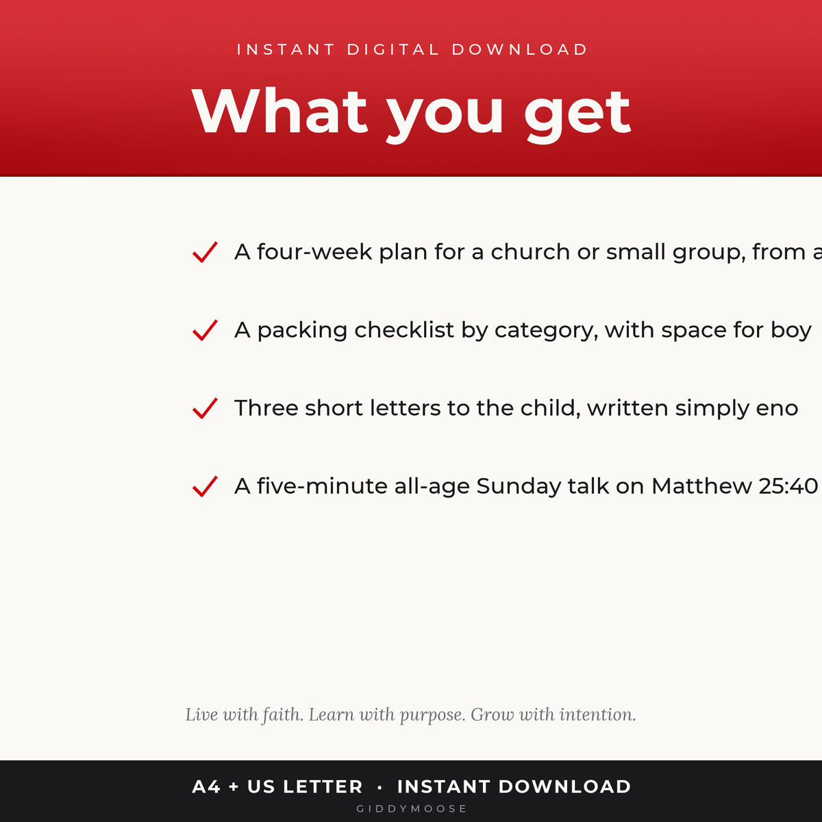 Shoebox Appeal Pack Printable — image 2