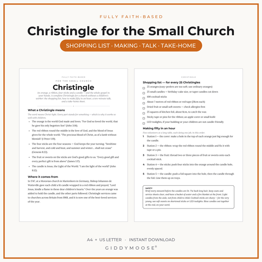 Christingle Service Pack Printable