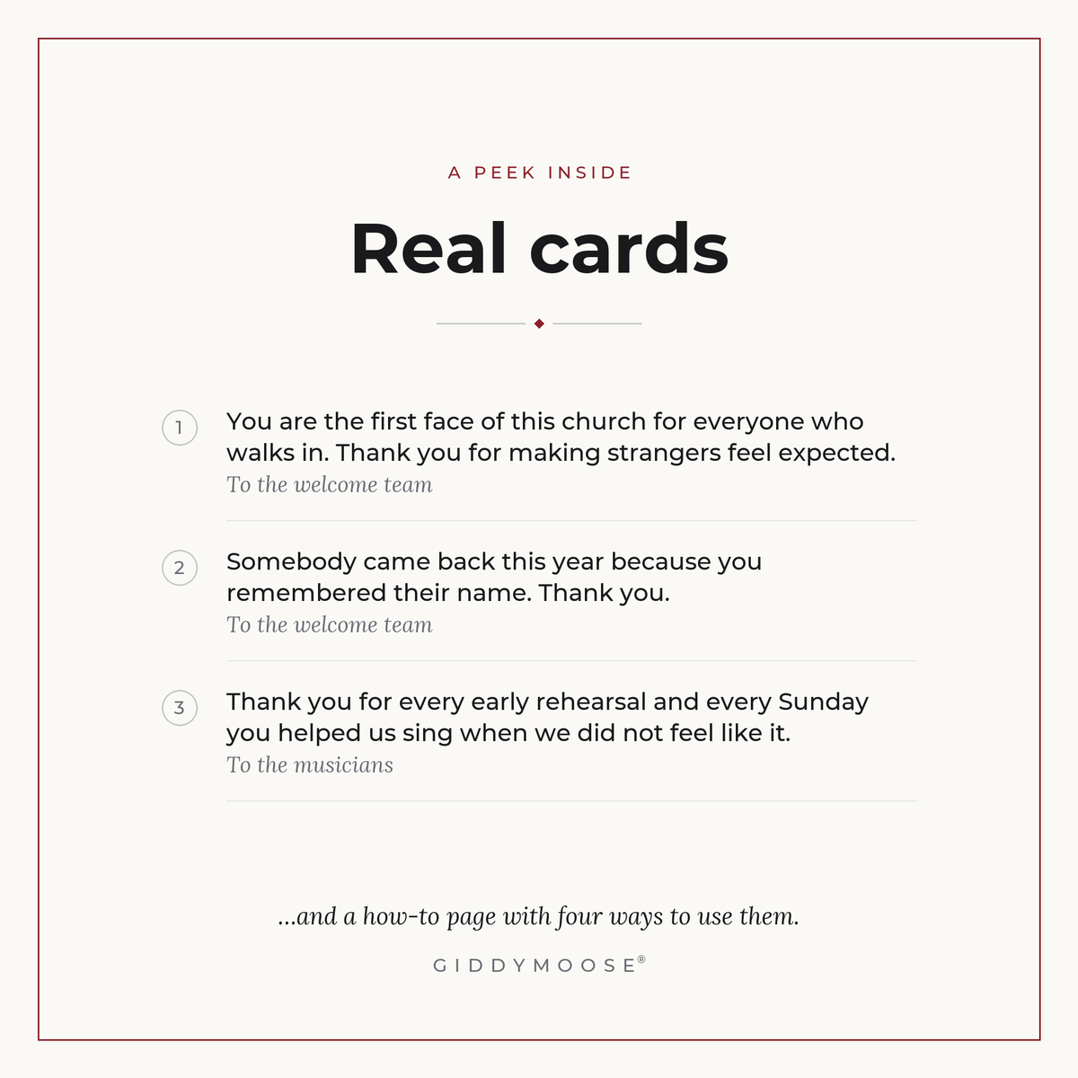 Church Volunteer Thank You Cards Printable — image 3