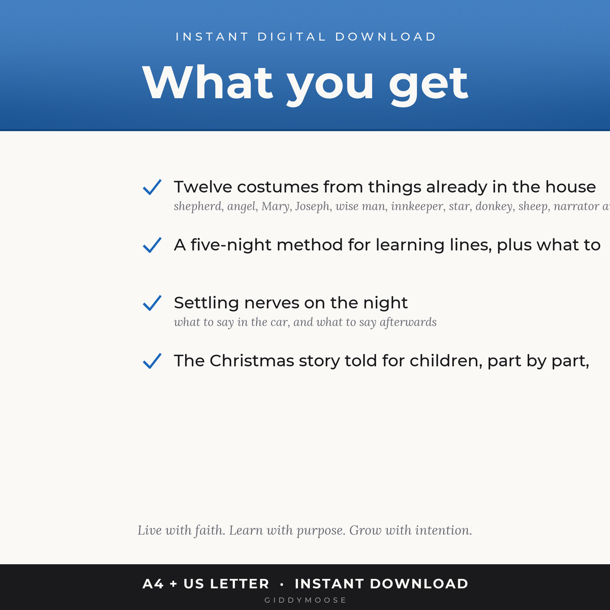 Nativity Costume Guide Printable — image 2