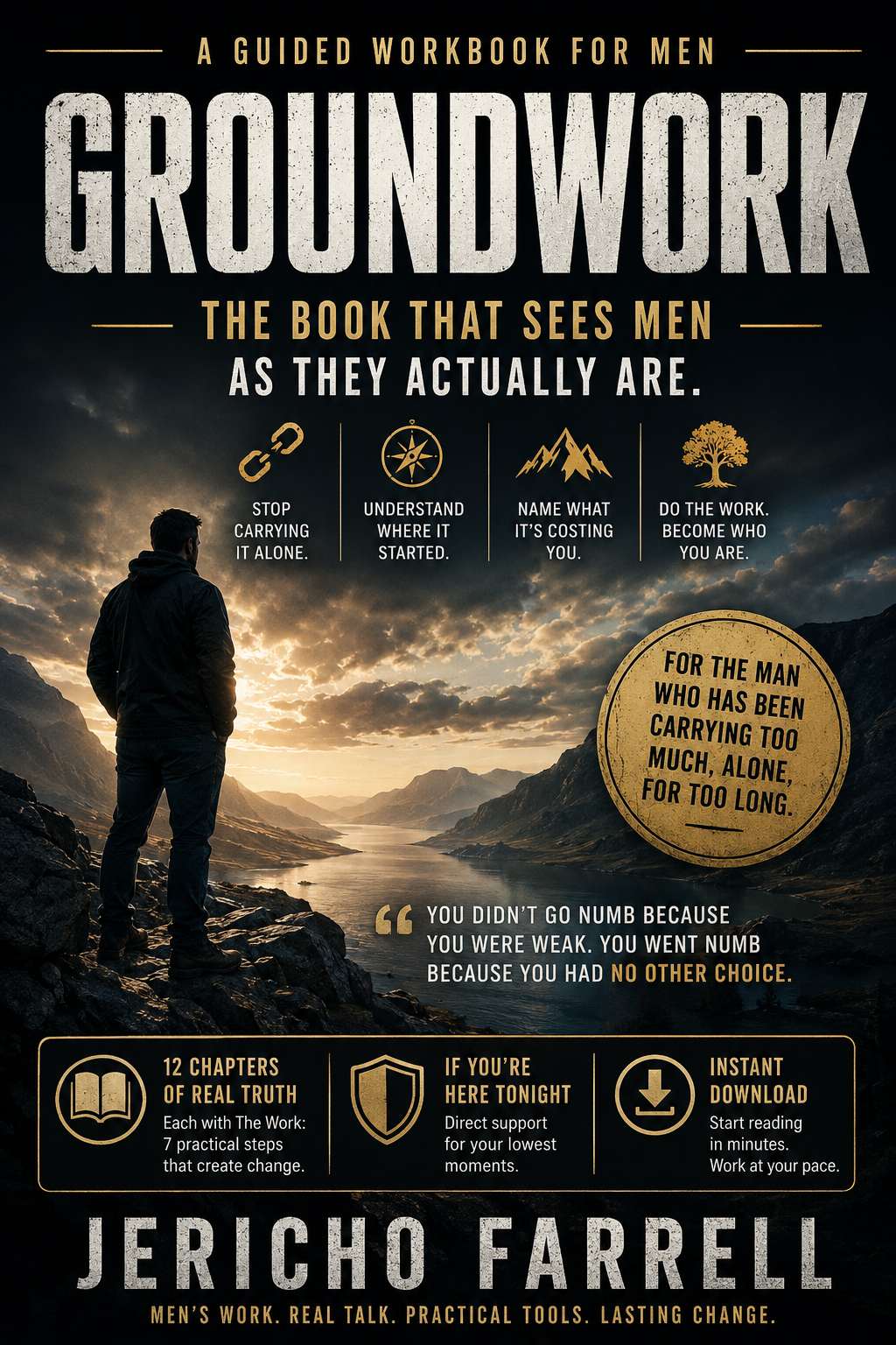 GROUNDWORK — Men's Guided Workbook by Jericho Farrell - Paperback - pre-order - release 5th June