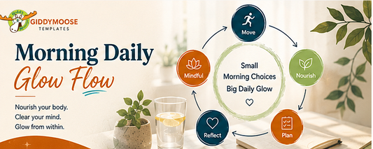 Morning Daily Glow Flow — Intentional Morning Routine | Notion Template