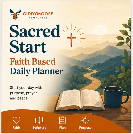 Sacred Start — Faith-Based Daily Planner & Morning Routine | Notion Template