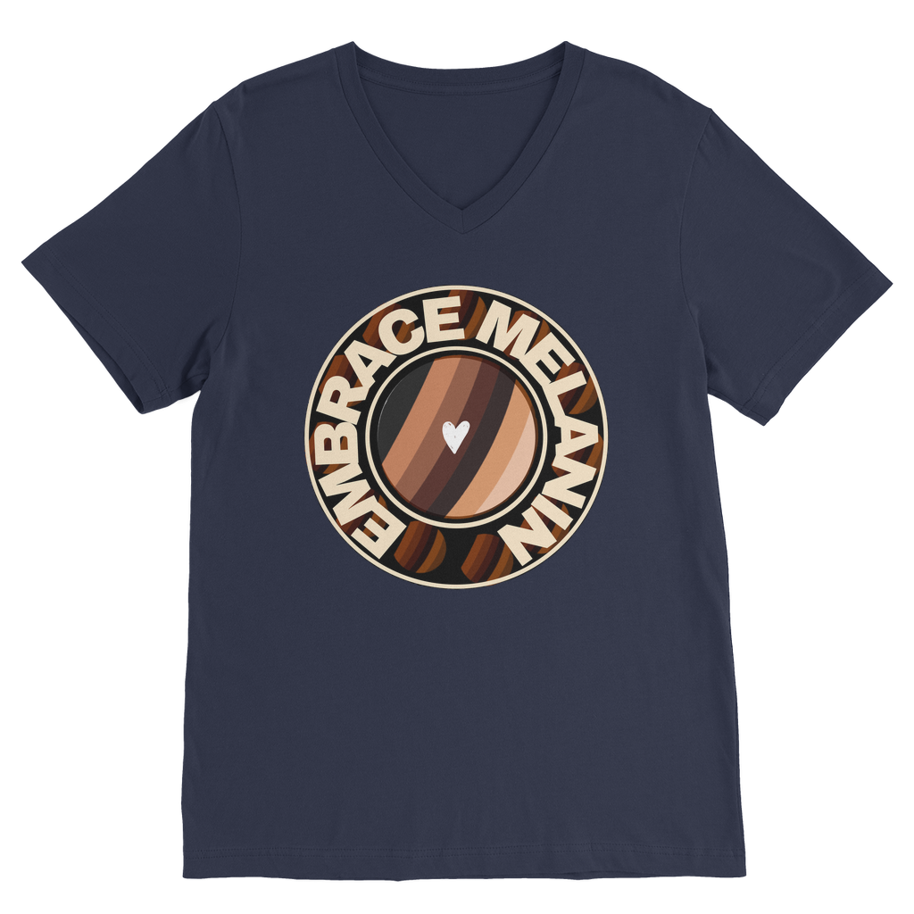 Embrace Melanin – Premium V-Neck T-Shirt