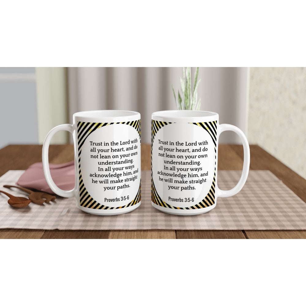 Proverbs 3:5-6 Large Ceramic Mug | Trust in the Lord | SIIB