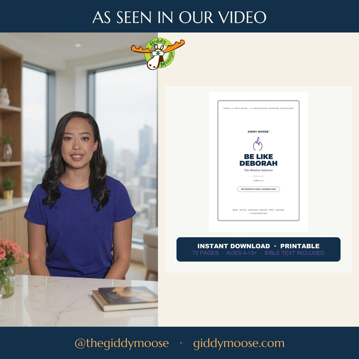 As seen in our video — the Be Like Deborah pack presented on @thegiddymoose