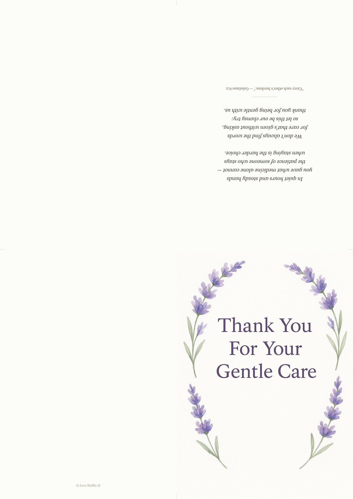 Caregiver Thank You Card Printable — printable card