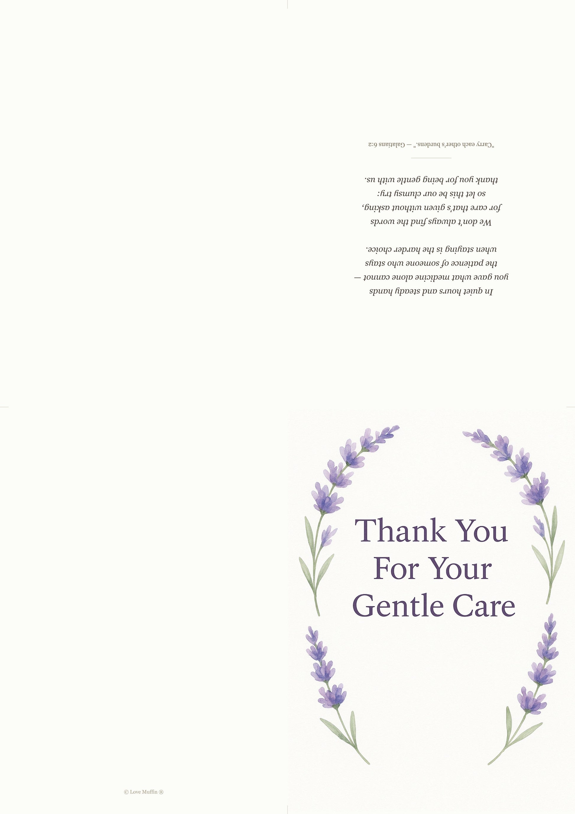 Caregiver Thank You Card Printable — printable card