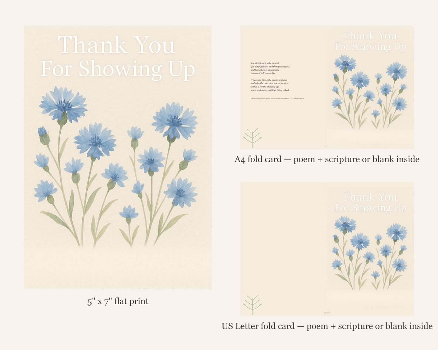 Thank You For Showing Up Card Printable — printable card (5)