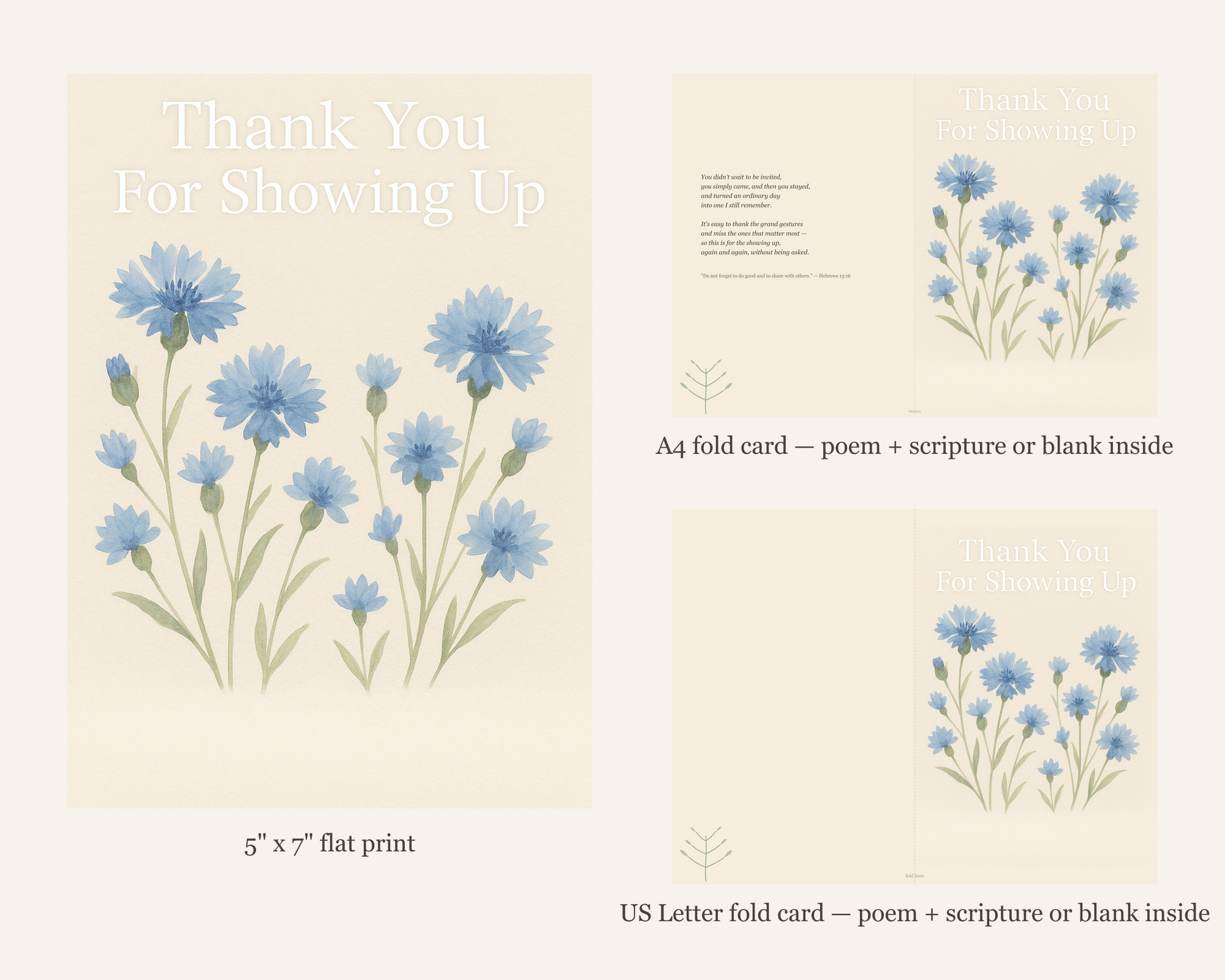 Thank You For Showing Up Card Printable — printable card (5)