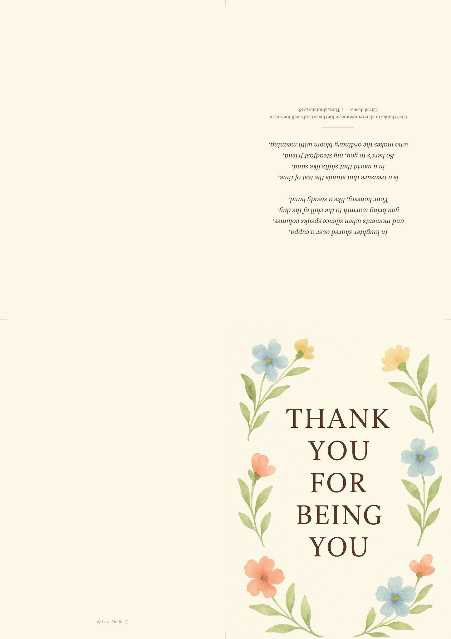 Thank You Friend Card Printable — printable card