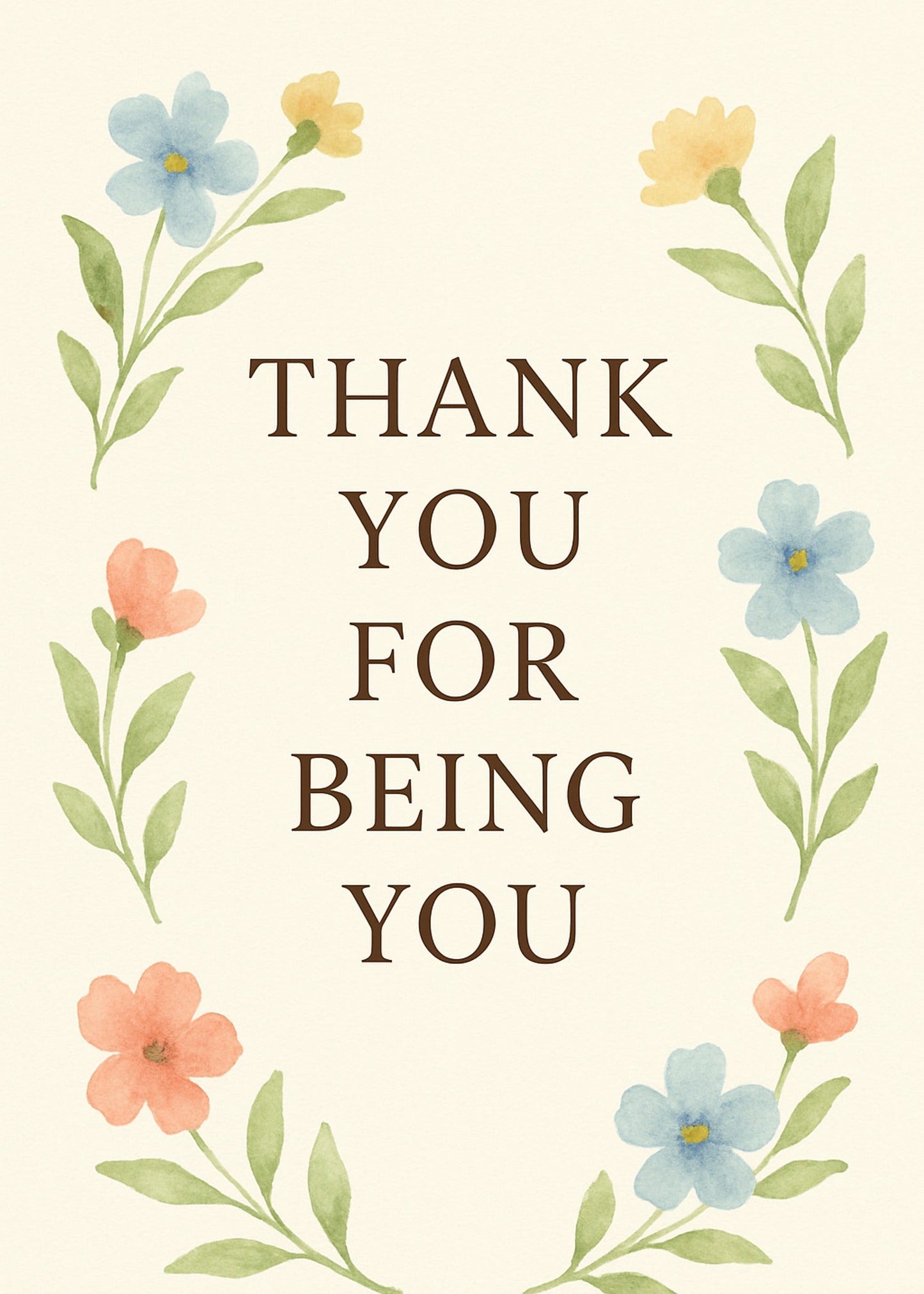 Thank You Friend Card Printable — printable card (2)