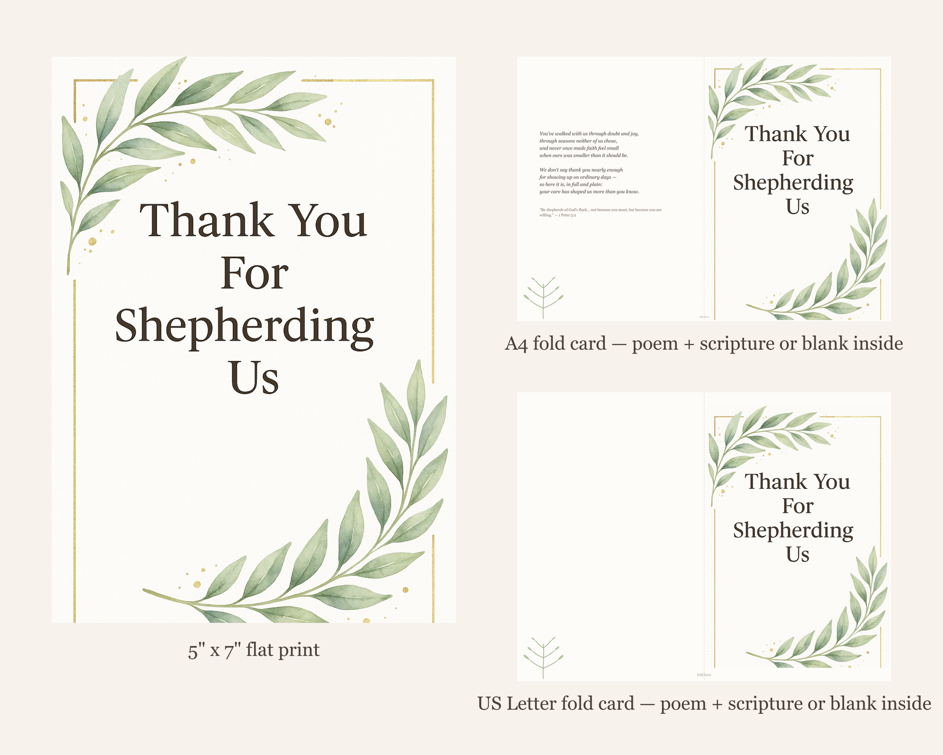 Thank You Pastor Card Printable — printable card (5)