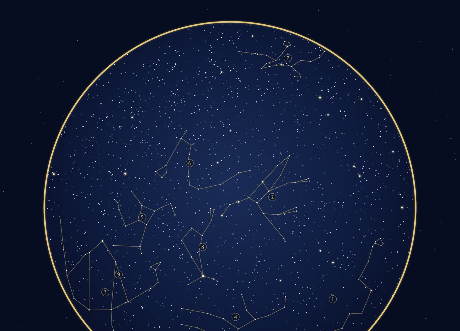 The Day You Were Baptised personalised star map print — custom night sky by date