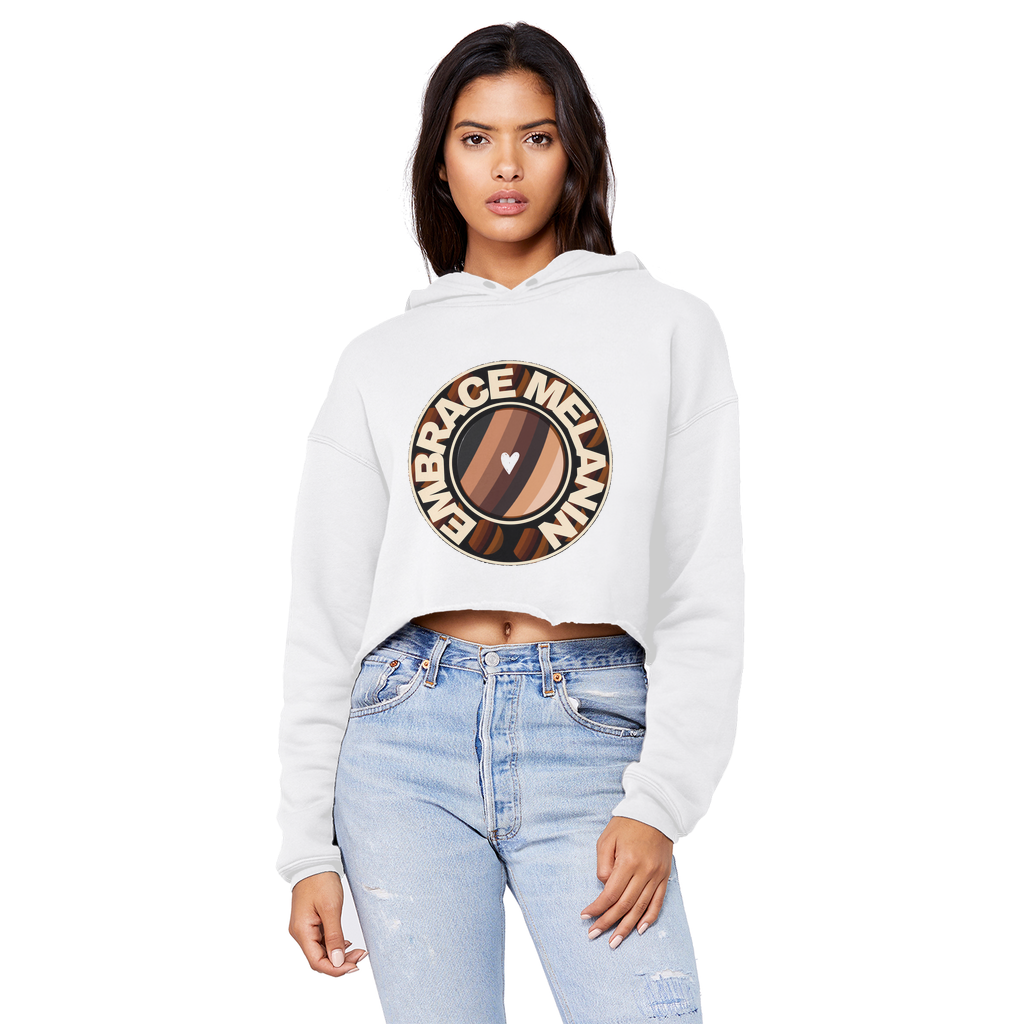 Embrace Melanin – Cropped Boyfriend Hoodie