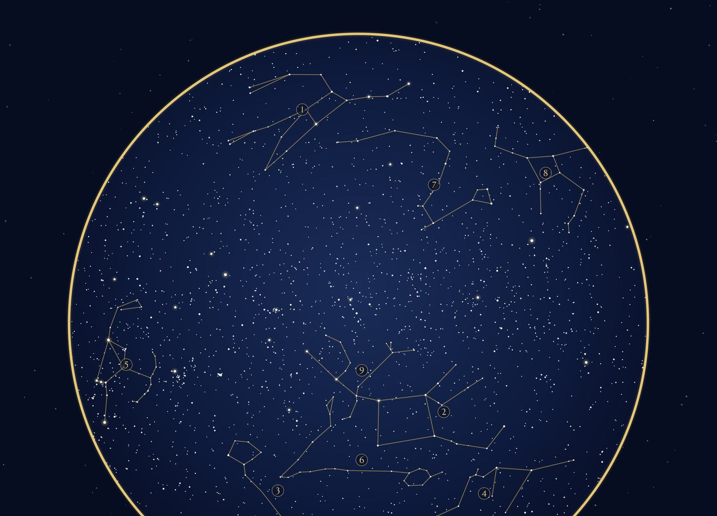 The Day You Were Born personalised star map print — custom night sky by date