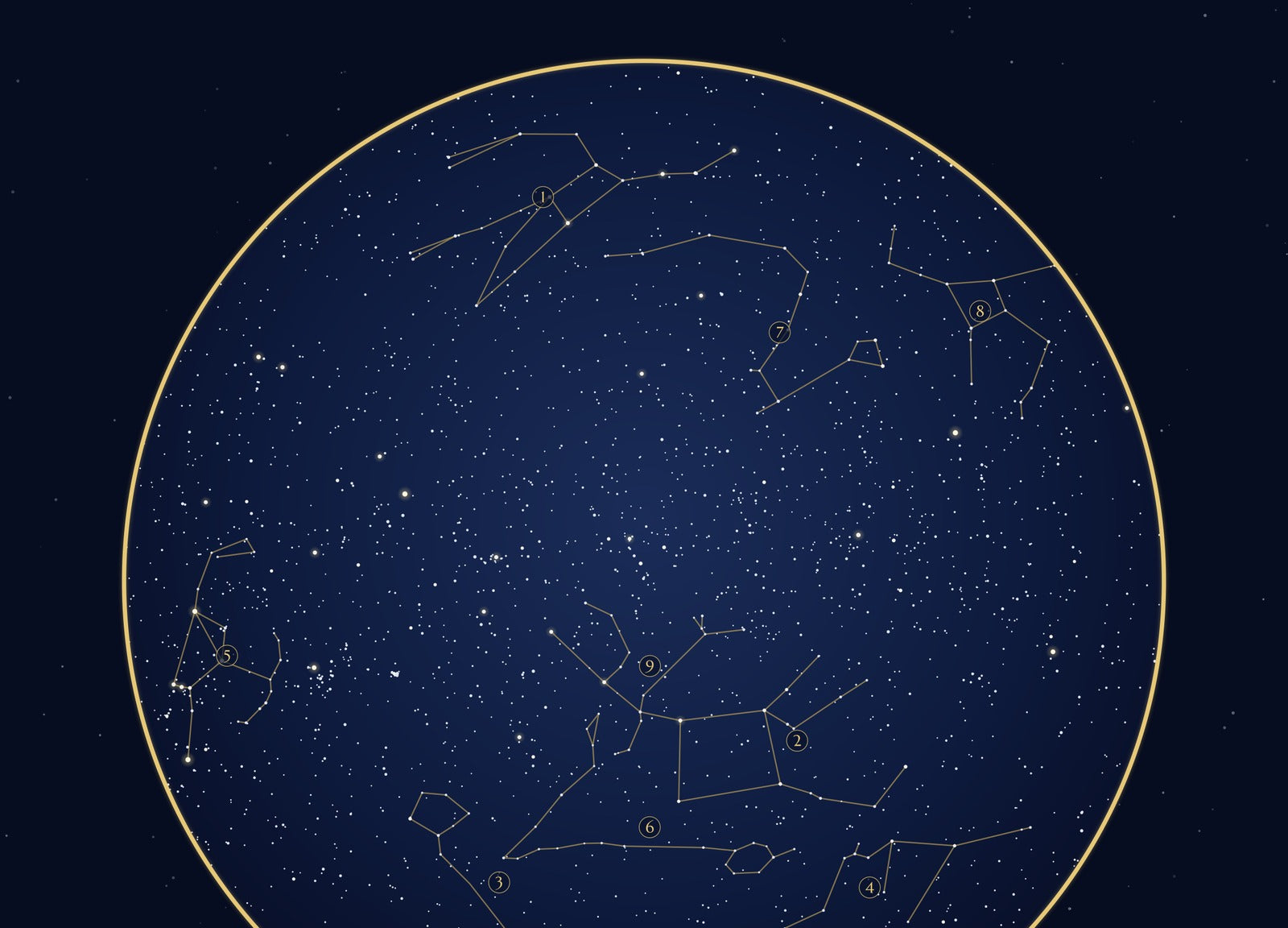The Day You Were Born personalised star map print — custom night sky by date