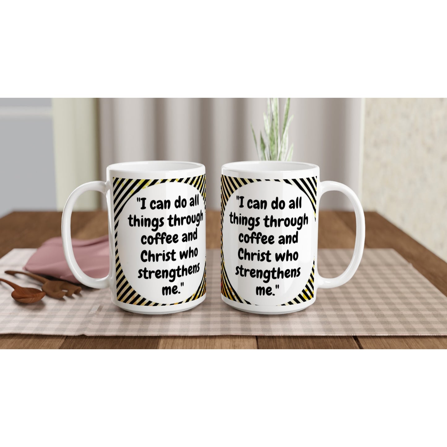 I Can Do All Things Large Ceramic Mug | Philippians 4:13 | SIIB