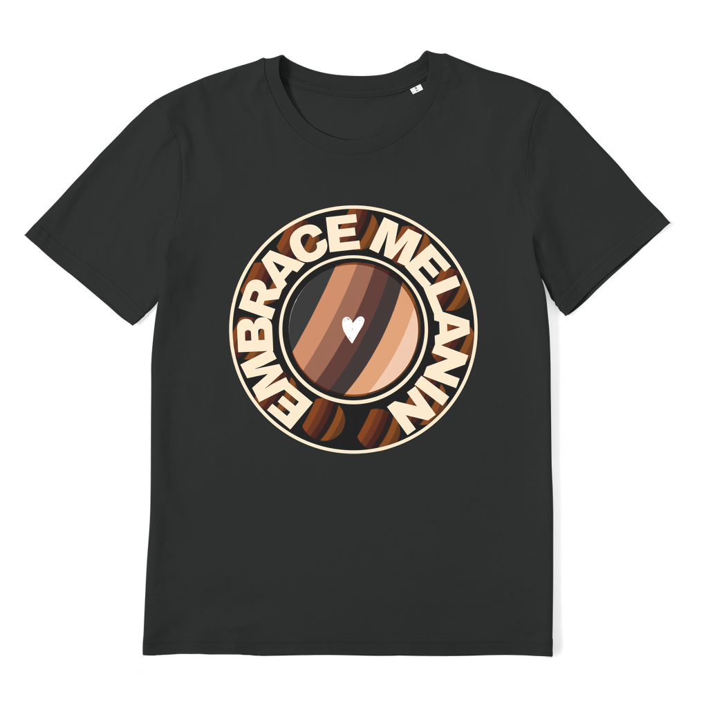 Embrace Melanin – Premium Organic Adult T-Shirt