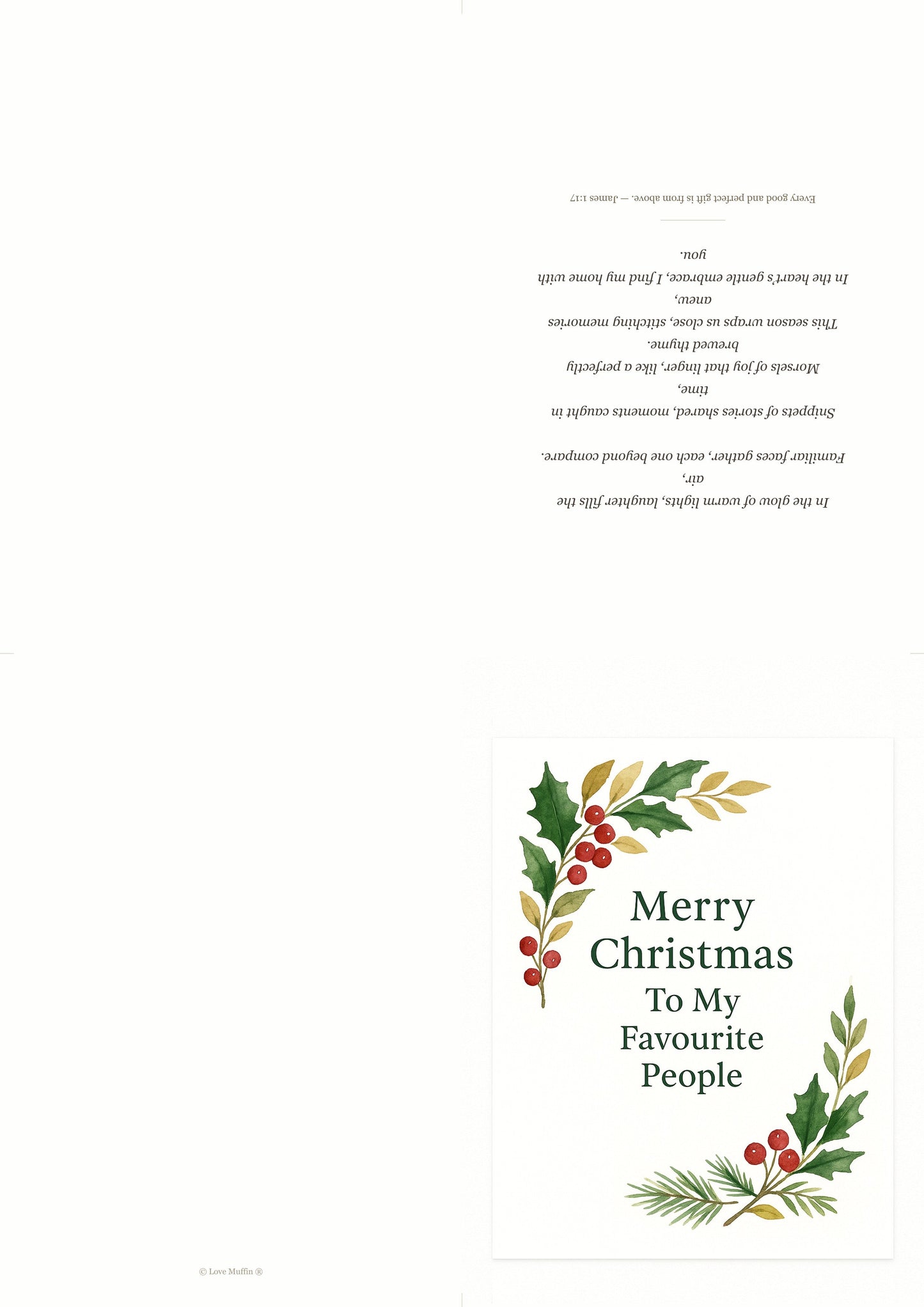 Christmas Card Printable — printable card