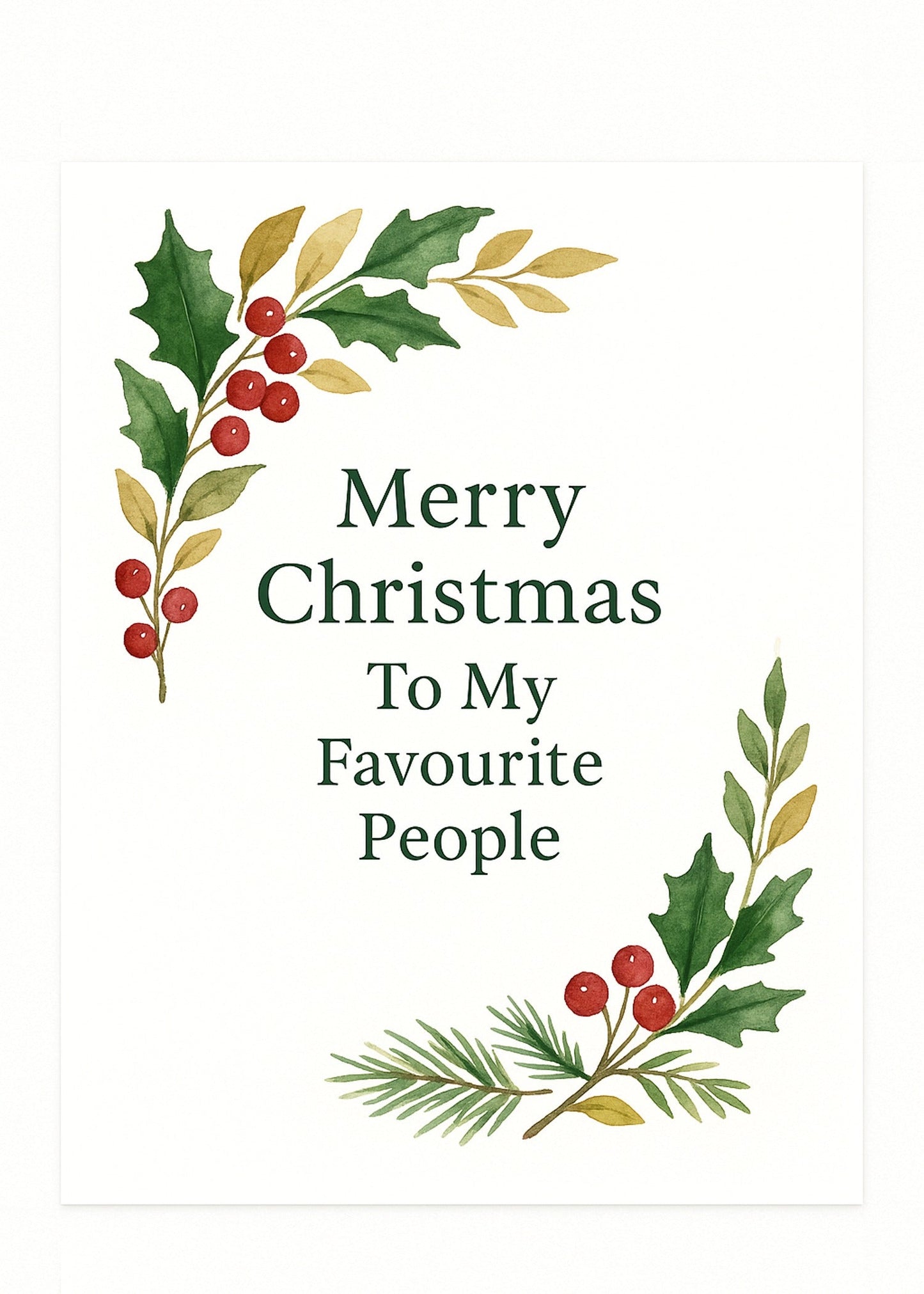 Christmas Card Printable — printable card (2)