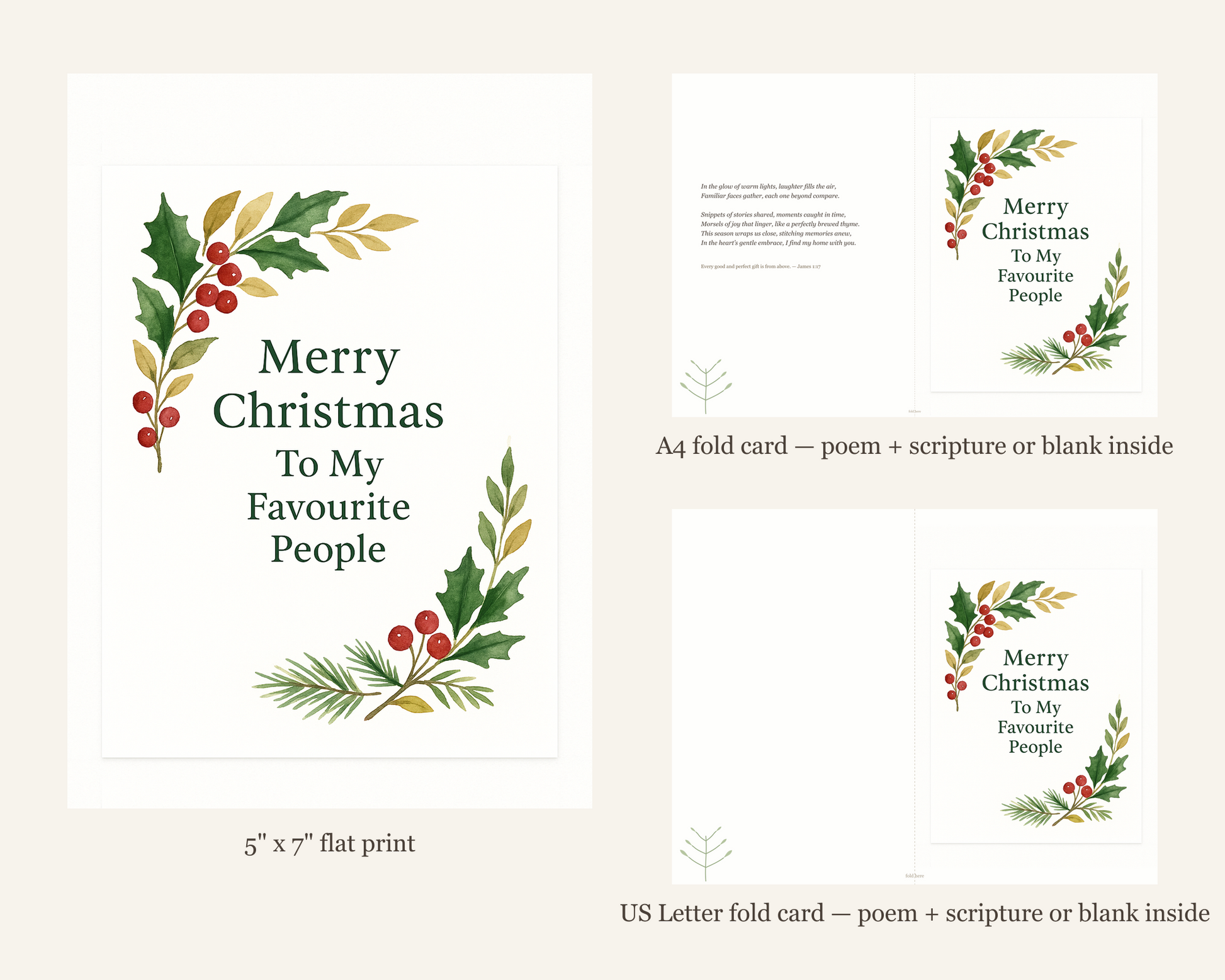 Christmas Card Printable — printable card (5)