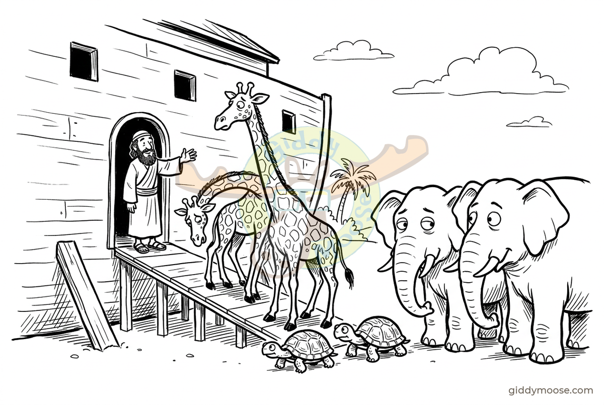 Noah's ark (Genesis 6 to 9) — comic, Giddymoose