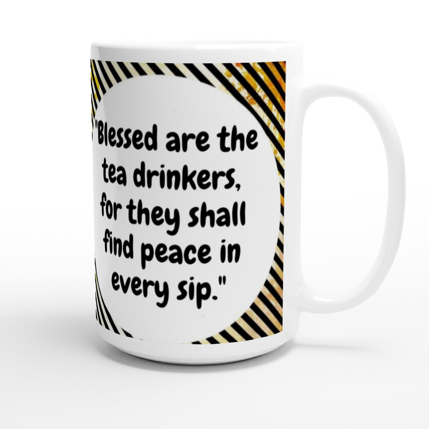 Blessed tea drinkers SIIB Large Ceramic Mug