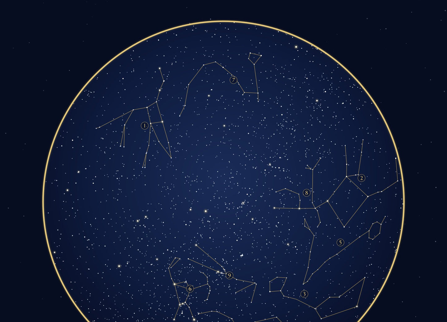 The Day You Were Dedicated personalised star map print — custom night sky by date