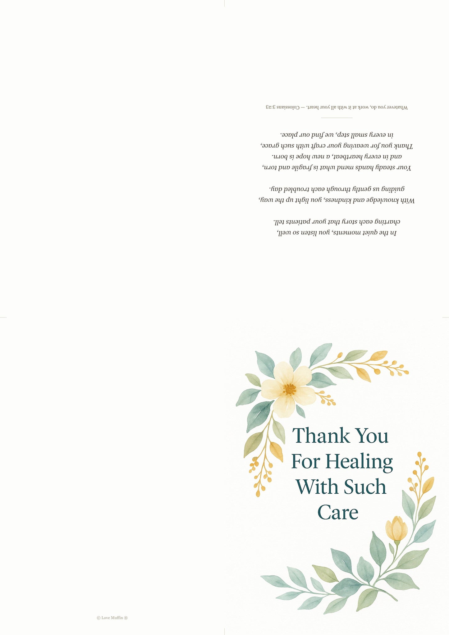 Doctor Thank You Card Printable — printable card