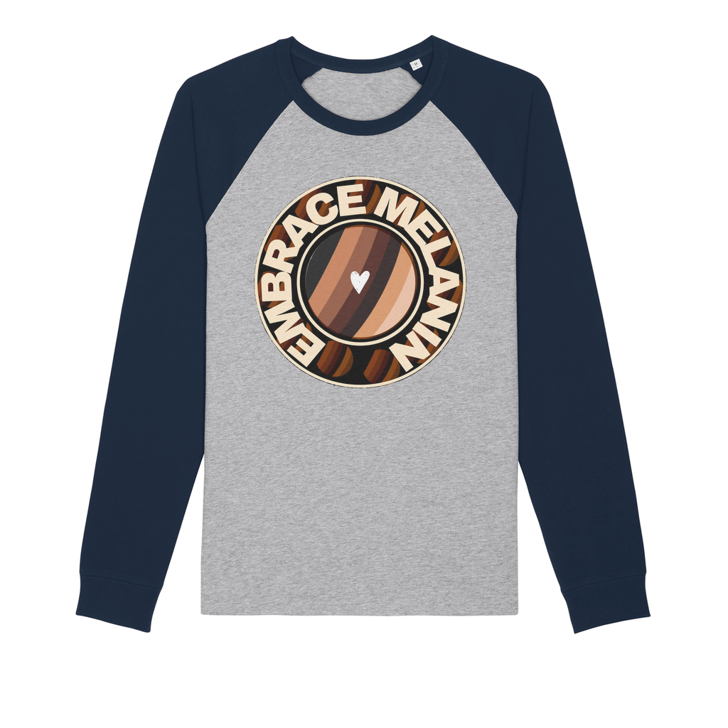 Embrace Melanin – Premium Raglan Long Sleeve Shirt