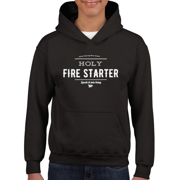 SIIB - Fire Starter - Childrens Hoodie, boys hoodie, girls hhoodie, Kids, affirmation, Christian, Gift, motivational,