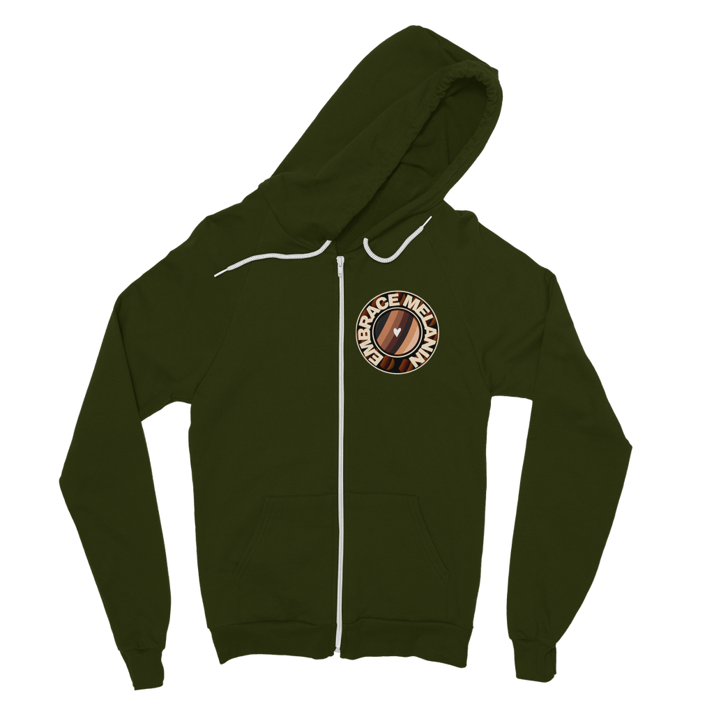Embrace Melanin – Adult Zip Hoodie