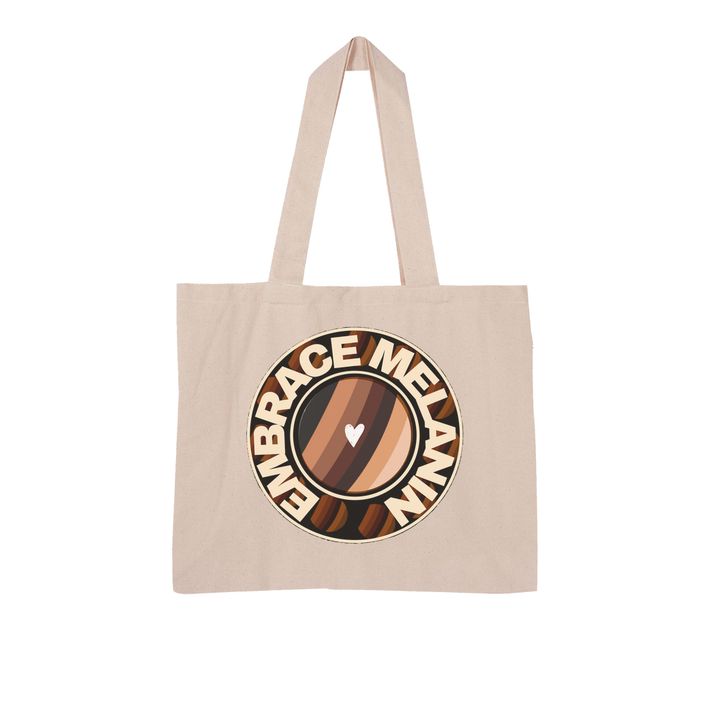 Embrace Melanin – Large Organic Tote Bag
