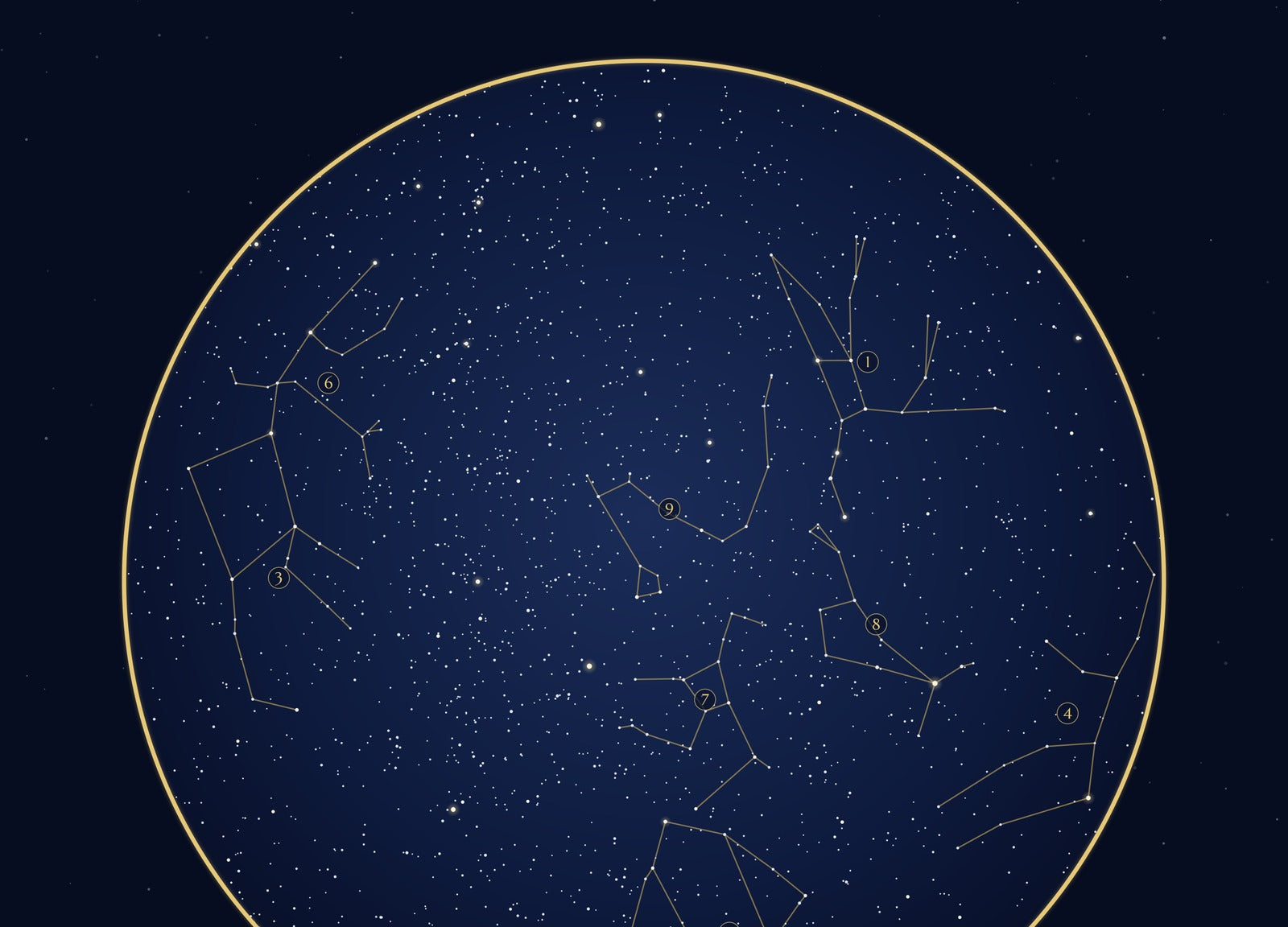 Our Engagement personalised star map print — custom night sky by date