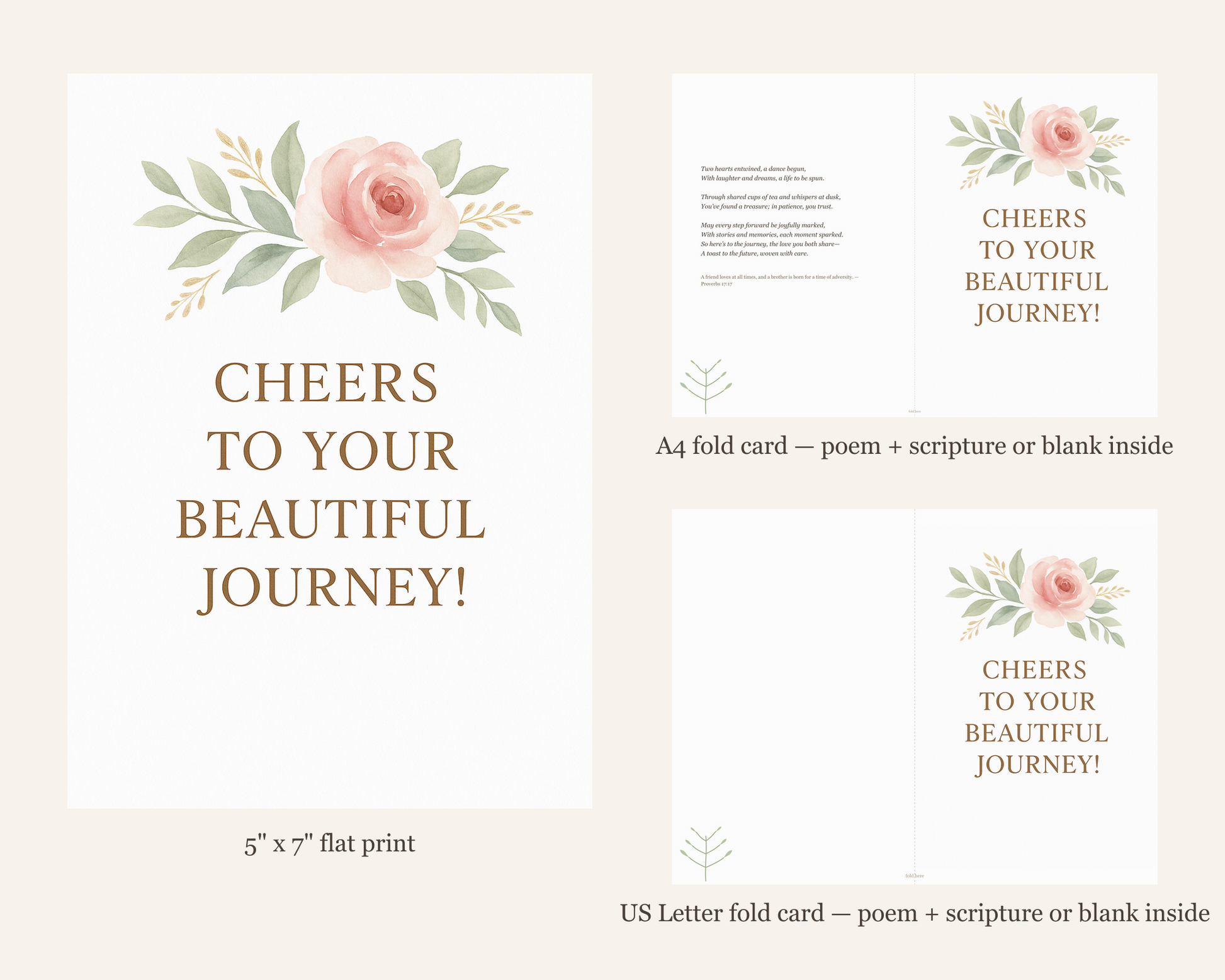 Cheers to Your Engagement Card Printable — printable card (5)