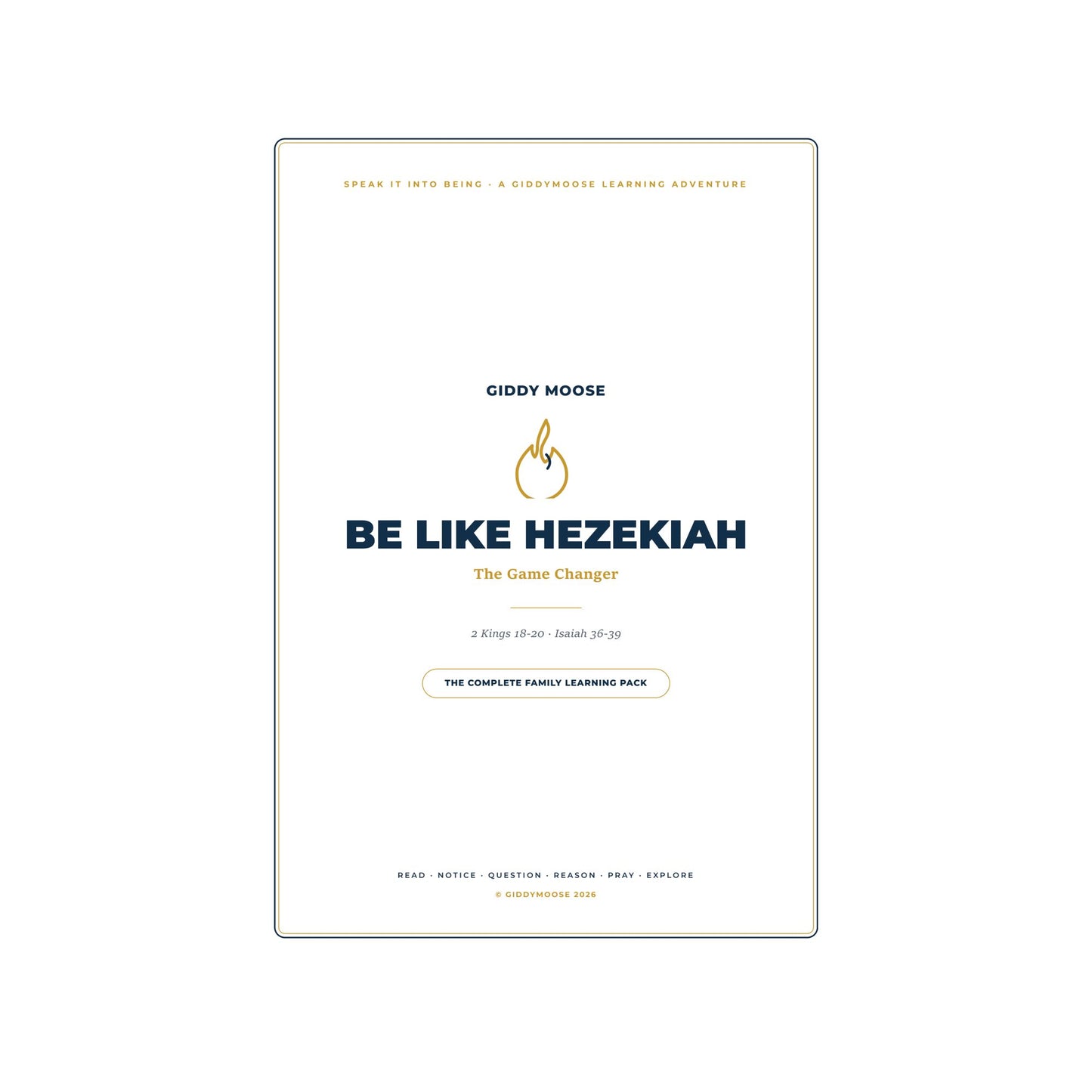 Be Like Hezekiah: The Game Changer — Kids Bible Lesson Pack (Printable)