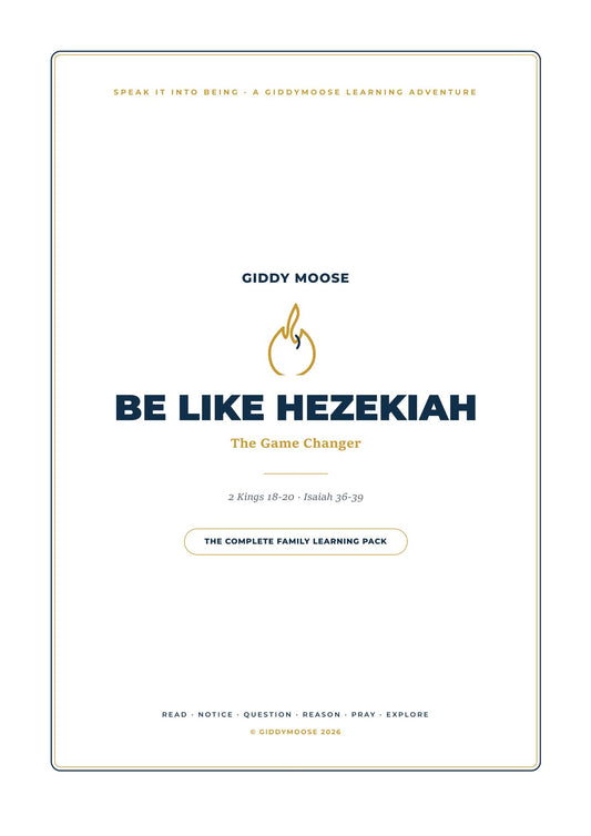 Be Like Hezekiah: The Game Changer — Sunday School & Homeschool Bible Lesson Pack for Kids (Printable, Instant Download)