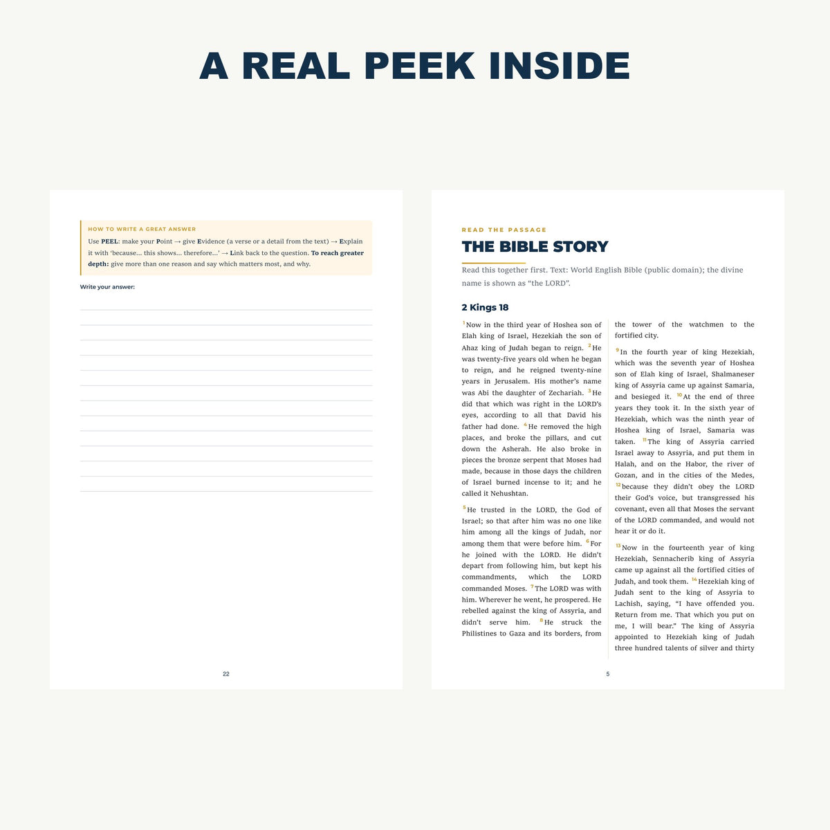 A real peek inside the Be Like Hezekiah lesson pack pages